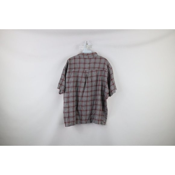Troy Lee Designs Mens Medium Spell Out Baggy Fit Flannel Snap Button Shirt USA - Picture 7 of 9